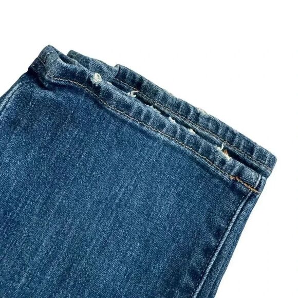 Madewell Women's Medium Wash The Slim Ankle Distressed Hem Boyjean SZ 28 - Picture 7 of 11